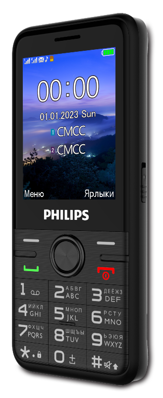 Сотовый телефон Philips Xenium E6500 Black. Фото 1 в описании