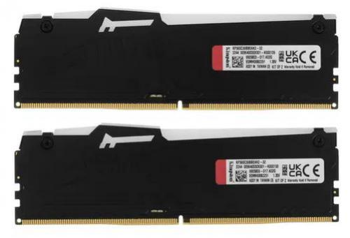 Модуль памяти Kingston Fury Beast Black RGB DDR5 DIMM 6000MHz PC48000 CL36 - 32Gb KIT (2x16Gb) KF560C36BBEAK2-32. Фото 2 в описании