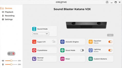 Звуковая панель Creative Soundbar Sound Blaster Katana V2X 51MF8400AA000. Фото 13 в описании