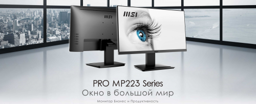 Монитор MSI Pro MP223 Black 9S6-3PB9CH-014. Фото 1 в описании