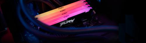 Модуль памяти Kingston Fury Beast RGB RTL Gaming DDR4 DIMM 3200MHz PC4-25600 CL16 - 16Gb KF432C16BB2A/16. Фото 2 в описании