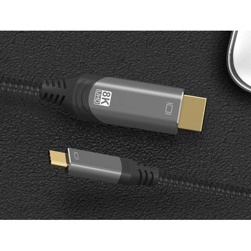 Аксессуар KS-is 8K USB Type C - HDMI 2m KS-792. Фото 1 в описании