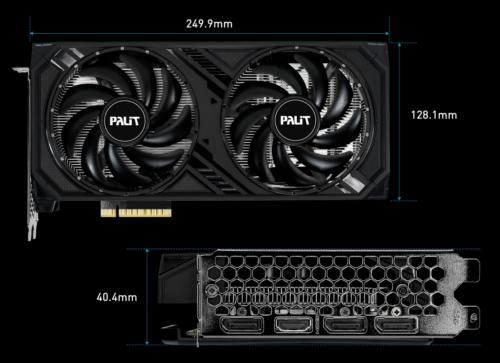 Видеокарта Palit GeForce RTX 4060 DUAL 1830MHz PCI-E 4.0 8192Mb 17000MHz 128-bit HDMI 3xDP NE64060019P1-1070D. Фото 10 в описании
