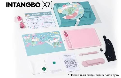 Графический планшет Parblo Intangbo X7 Pink. Фото 6 в описании