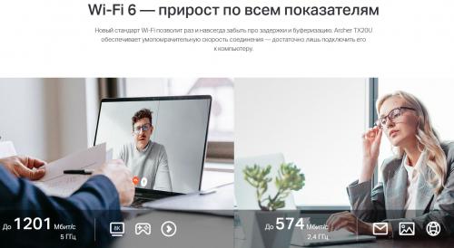 Wi-Fi адаптер TP-LINK Archer TX20U. Фото 3 в описании