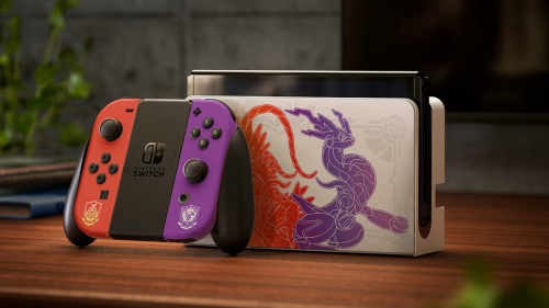 Игровая приставка Nintendo Switch OLED Pokemon Scarlet and Violet Edition. Фото 1 в описании
