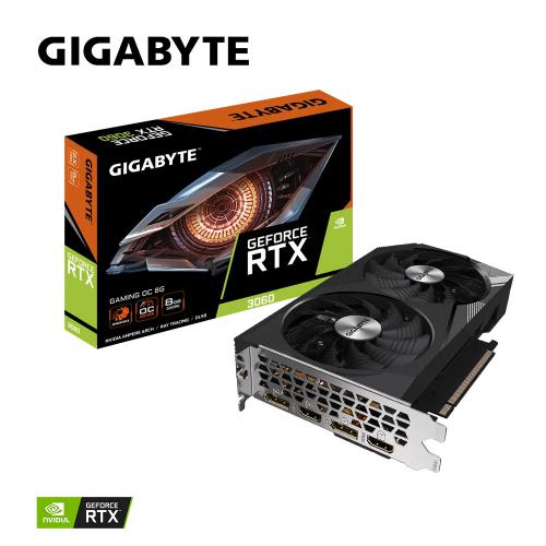 Видеокарта GigaByte GeForce RTX 3060 Gaming OC 8G 1740MHz PCI-E 4.0 8192Mb 15000MHz 128-bit HDMI 3xDP GV-N3060GAMING OC-8GD. Фото 13 в описании