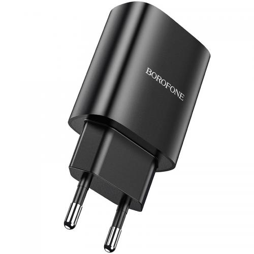 Зарядное устройство Borofone BN1 Innovative USB 2.1A Black. Фото 1 в описании