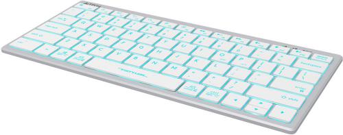 Клавиатура A4Tech Fstyler FX61 USB Slim Multimedia LED White-Blue. Фото 6 в описании