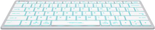 Клавиатура A4Tech Fstyler FX61 USB Slim Multimedia LED White-Blue. Фото 8 в описании