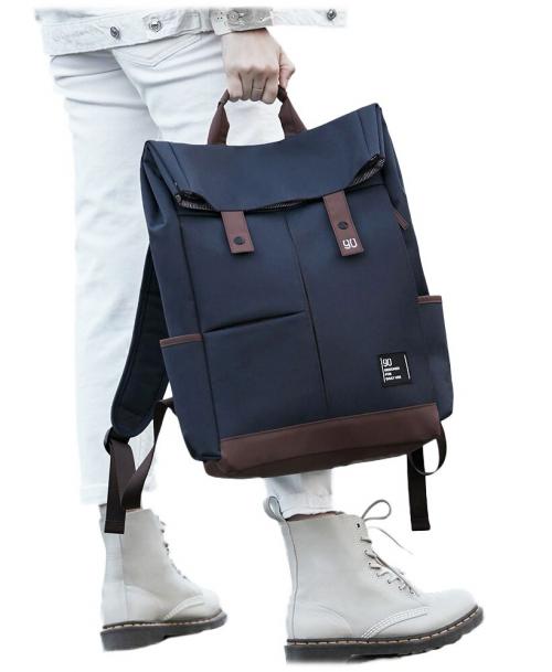 Рюкзак Xiaomi 90 Points Vibrant College Casual Backpack Blue. Фото 3 в описании