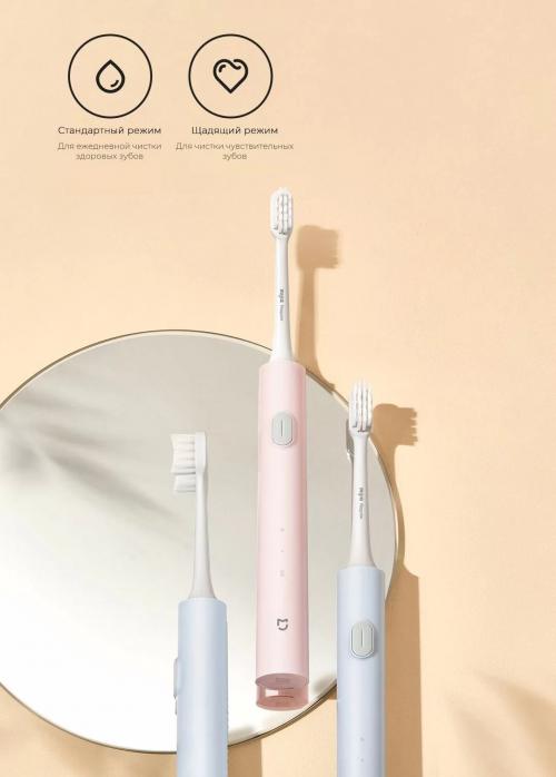 Зубная электрощетка Xiaomi Mijia Electric Toothbrush T200 Blue MES606. Фото 4 в описании