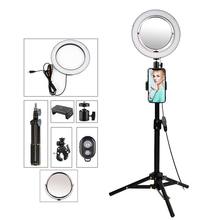 Штативы и лампы для селфи - фото 9-Inch-Photographic-Lighting-Selfie-Ring-Light-with-Tripod-Stand-Phone-Mirror-Holder-for-YouTube-Videos.jpg_220x220q90.jpg