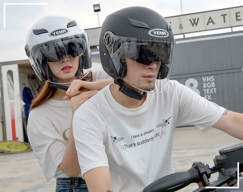 Шлем мотоциклетный YM-619 с тонированным визором