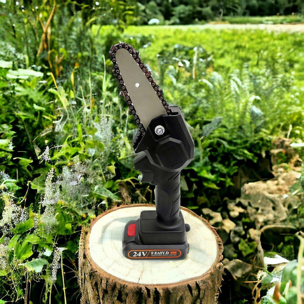 Аккумуляторная мини-пила цепная (сучкорез) Mini Electric Chainsaw 24V ...