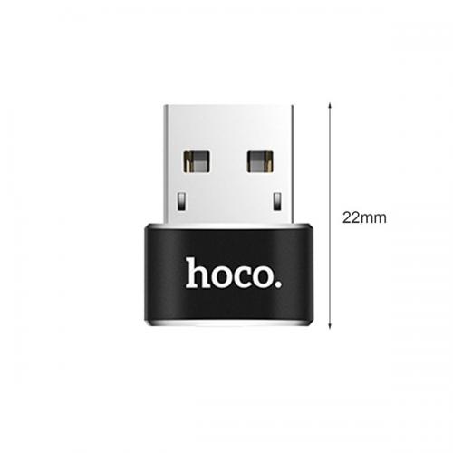 Аксессуар Hoco USB - Type-C OTG Black UA6. Фото 2 в описании