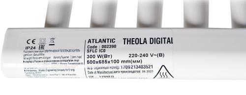 Полотенцесушитель Atlantic Theola Digital WW 300W широкий White 2390. Фото 4 в описании