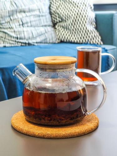 Заварочный чайник Italco Glass TeaPot 1L. Фото 2 в описании