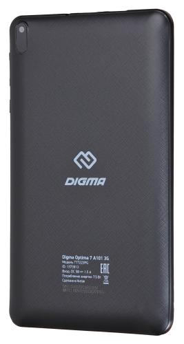 Планшет Digma Optima 7 A101 3G Black (Spreadtrum SC7731E 1.3 GHz/1024Mb/8Gb/GPS/3G/Wi-Fi/Bluetooth/Cam/7.0/1024x600/Android). Фото 4 в описании