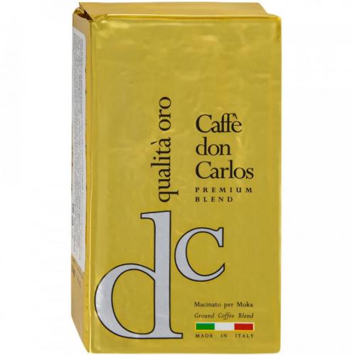 Кофе молотый Don Carlos Qualita Oro 250g 8000604800022. Фото 1 в описании