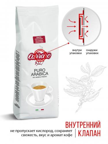 Кофе в зернах Carraro Arabica 100% 250g 8000604001429. Фото 3 в описании