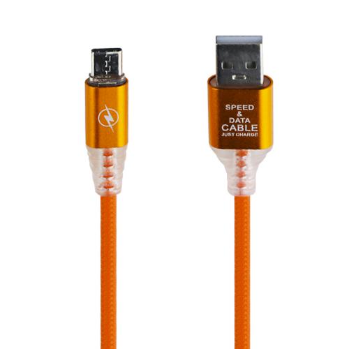 Аксессуар Liberty Project USB - USB Type-C LED TPE 1m Orange 0L-00038893. Фото 1 в описании