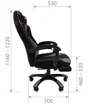 Компьютерное кресло Chairman Game 35 Black-Red 00-07089915. Фото 6 в описании