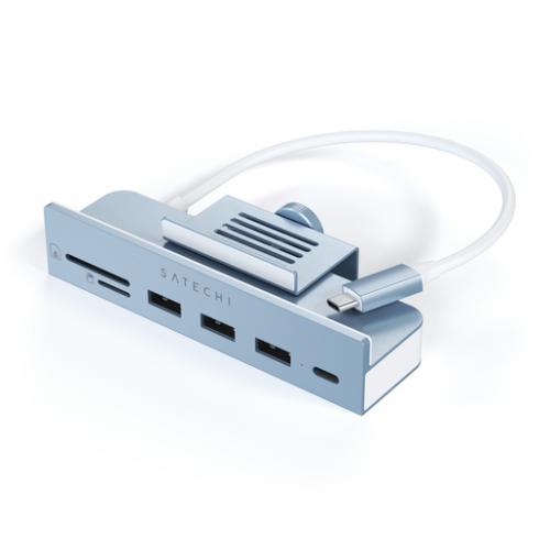 Хаб USB Satechi USB-C Aluminum USB-C Clamp Hub для 24 iMac ST-UCICHB. Фото 2 в описании