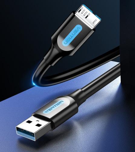Аксессуар Vention USB 3.0 AM - Micro-B 1.0m COPBF. Фото 3 в описании