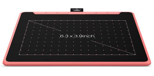 Графический планшет Huion RTS-300 Pink. Фото 4 в описании