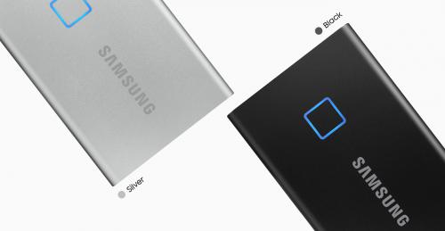 Жесткий диск Samsung External SSD 1Tb T7 Touch PCIe USB3.2/Type-C Black MU-PC1T0K/WW. Фото 5 в описании