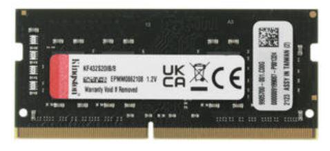 Модуль памяти Kingston Fury Impact DDR4 SO-DIMM 3200MHz PC-25600 CL20 - 8Gb KF432S20IB/8. Фото 1 в описании