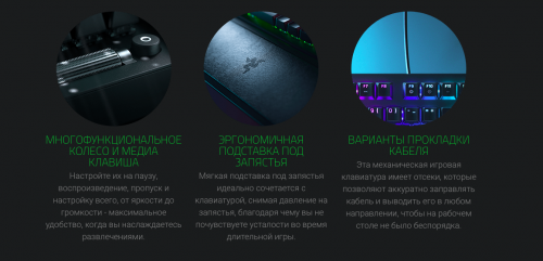 Клавиатура Razer BlackWidow V3 Pro Green Switch RZ03-03530800-R3R1. Фото 4 в описании