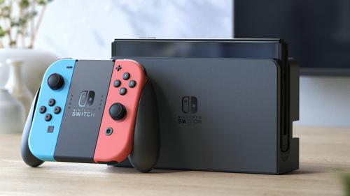 Игровая приставка Nintendo Switch Oled Neon Red-Blue. Фото 15 в описании