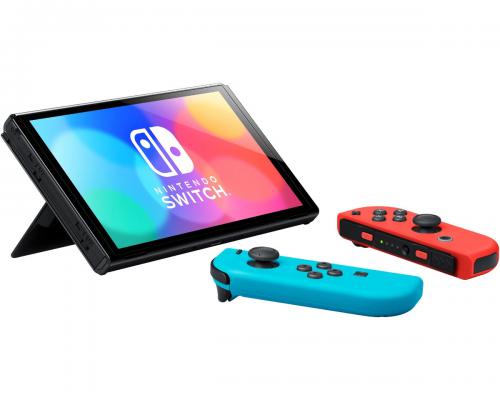 Игровая приставка Nintendo Switch Oled Neon Red-Blue. Фото 17 в описании