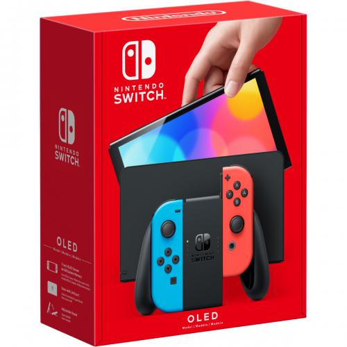 Игровая приставка Nintendo Switch Oled Neon Red-Blue. Фото 19 в описании