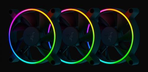 Вентилятор Razer Kunai Chroma RGB 120mm LED 3 Fans RC21-01810100-R3M1. Фото 1 в описании