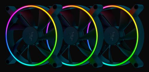 Вентилятор Razer Kunai Chroma RGB 140mm LED 3 Fans RC21-01810200-R3M1. Фото 1 в описании
