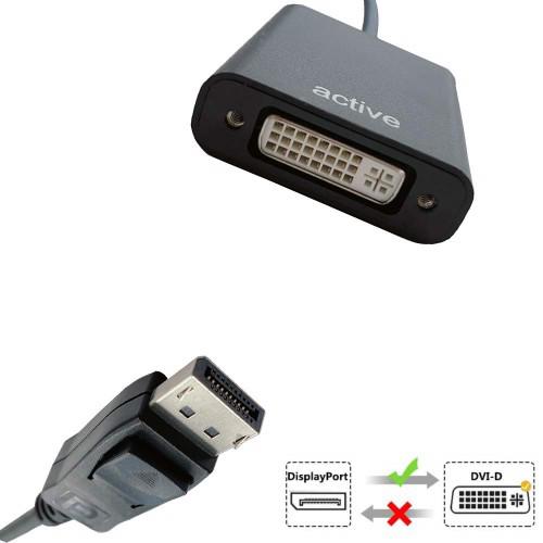 Аксессуар KS-is DisplayPort v1.2 20M - DVI-I Dual Link 24+5F KS-556. Фото 3 в описании