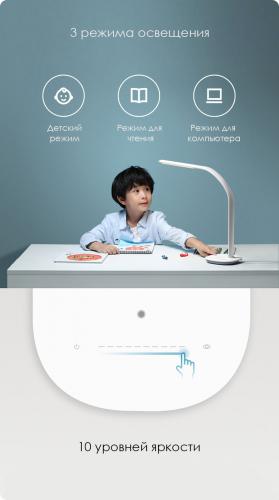 Настольная лампа Xiaomi Philips Eyecare Smart Lamp 3 White. Фото 5 в описании