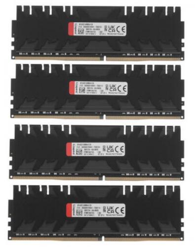 Модуль памяти Kingston Fury Renegade Black DDR4 DIMM 3200MHz PC-25600 CL16 - 32Gb Kit (4x8Gb) KF432C16RBK4/32. Фото 1 в описании