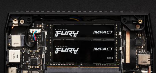 Модуль памяти Kingston Fury Impact DDR4 SO-DIMM 2666Mhz PC21300 CL16 - 64Gb Kit (2x32Gb) KF426S16IBK2/64. Фото 3 в описании