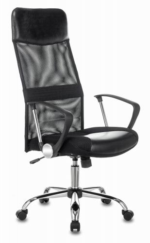 Компьютерное кресло Бюрократ CH-600SL Chrome-Black. Фото 3 в описании