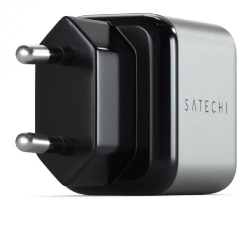 Зарядное устройство Satechi 20W USB-C PD Wall Charger Space Gray ST-UC20WCM-EU. Фото 2 в описании