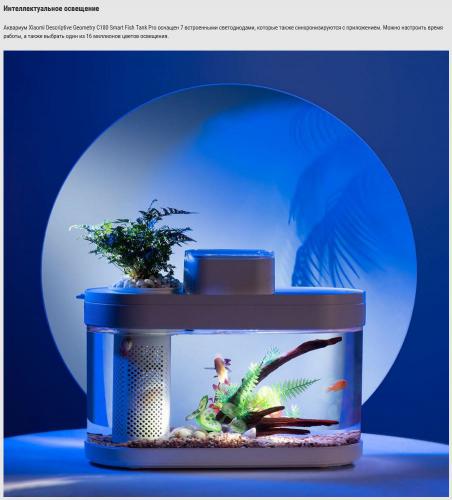 Аквариум Xiaomi Geometry Fish Tank Aquaponics Ecosystem C180. Фото 7 в описании