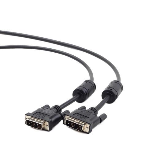 Аксессуар Gembird Cablexpert DVI-D Single Link 19M/19M 4.5m Black CC-DVIL-BK-15. Фото 1 в описании
