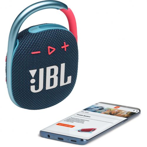 Колонка JBL Clip 4 Blue-Pink JBLCLIP4BLUP. Фото 1 в описании