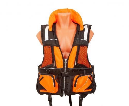 Спасательный жилет Ковчег Премиум р.44-48 (S-M) Orange-Black. Фото 1 в описании