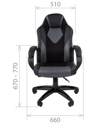 Компьютерное кресло Chairman Game 17 Black. Фото 3 в описании