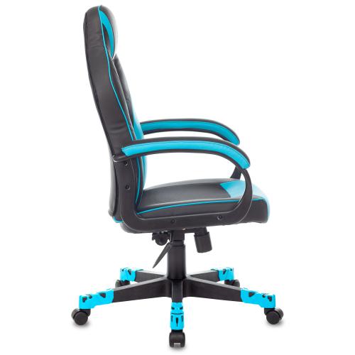 Компьютерное кресло Zombie Game 17 Black-Blue. Фото 2 в описании